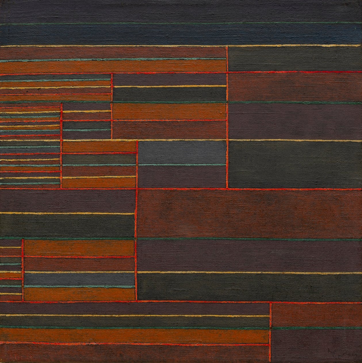 In de huidige zes drempels door Paul Klee