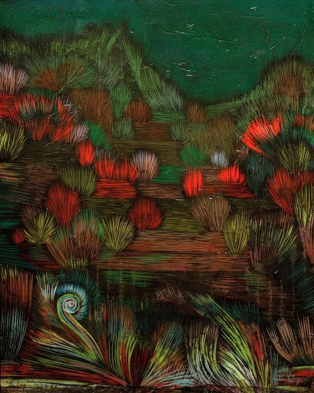 Klein duinbeeld door Paul Klee