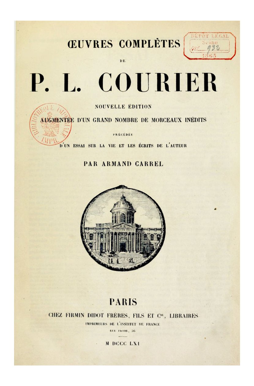 Illustratie door Paul-Louis Courier