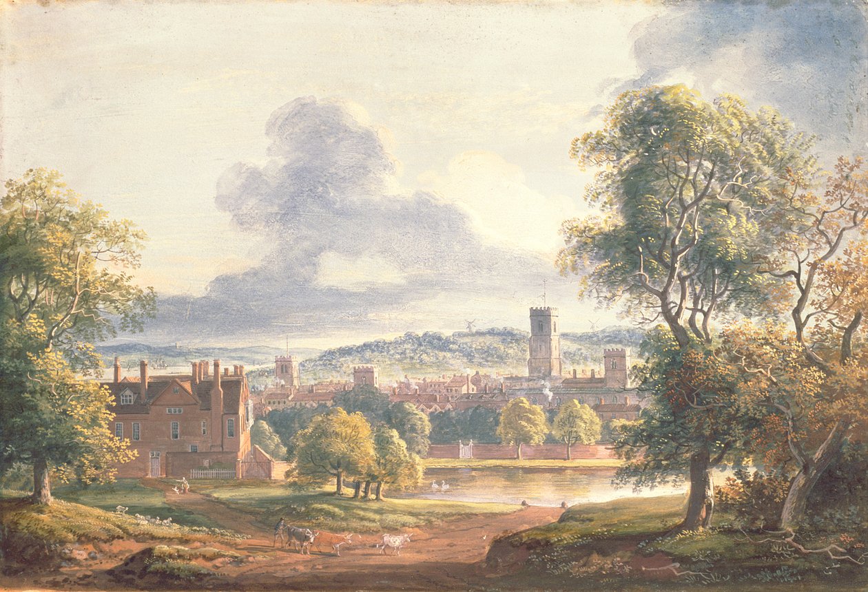 Een Uitzicht op Ipswich door Paul Sandby