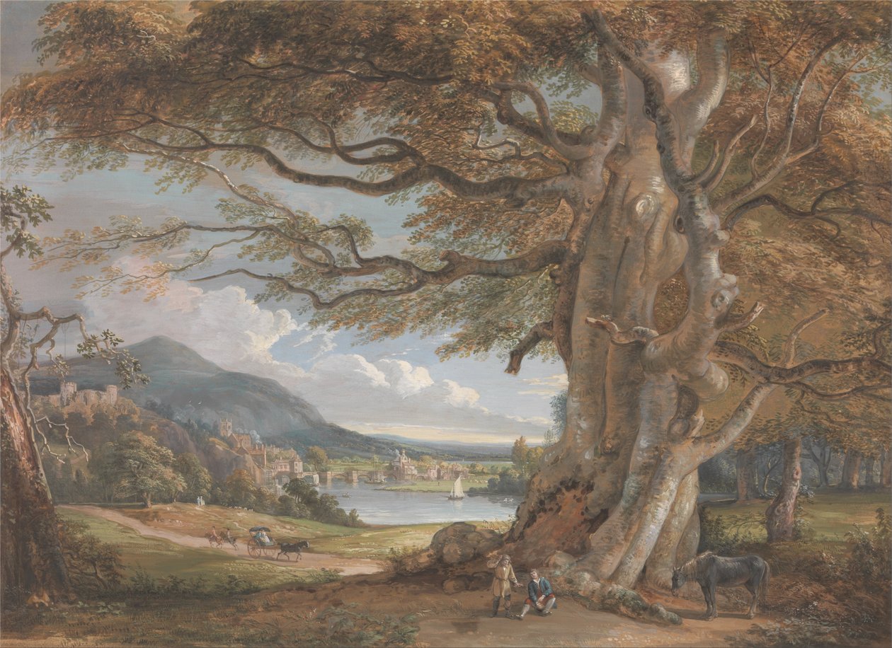 Bridgenorth, Shropshire door Paul Sandby