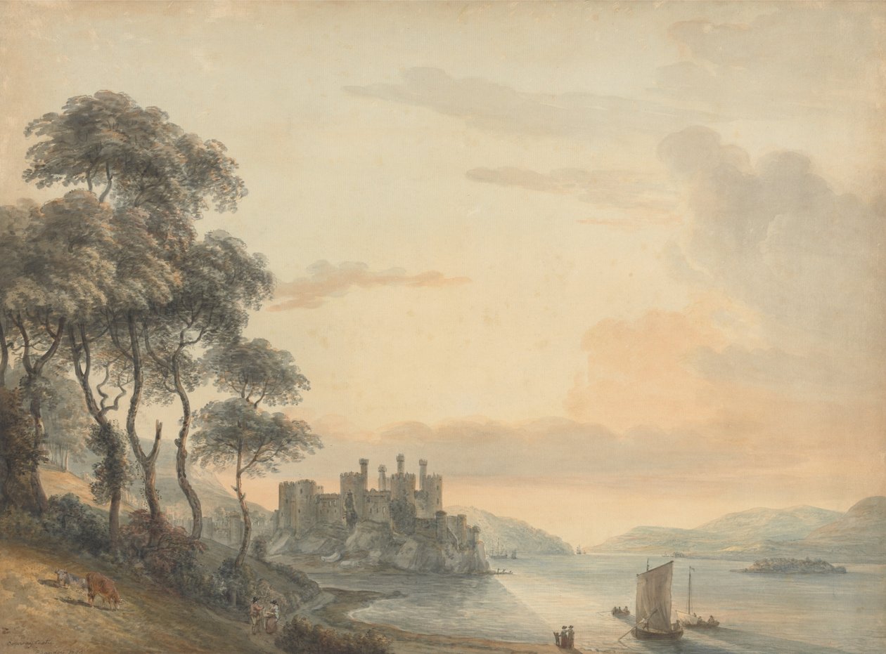 Conway Kasteel door Paul Sandby