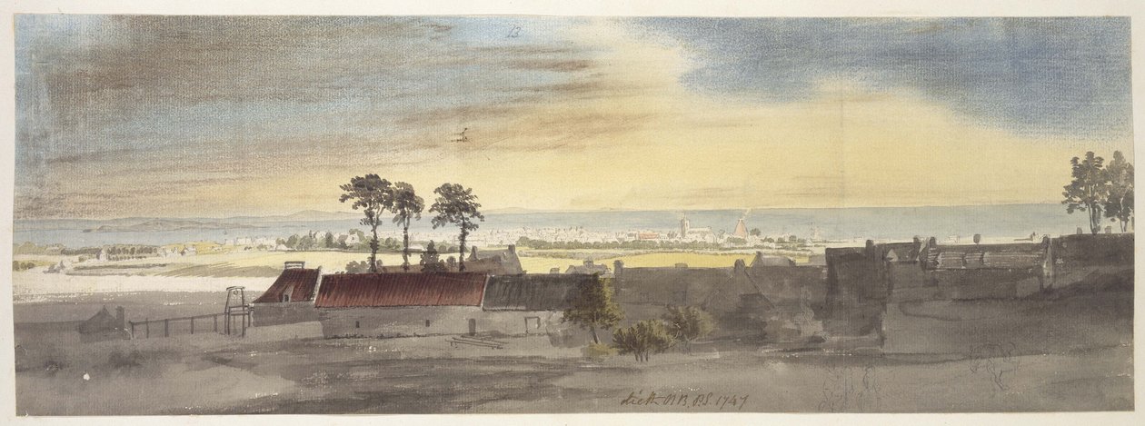 Leith, 1747 door Paul Sandby