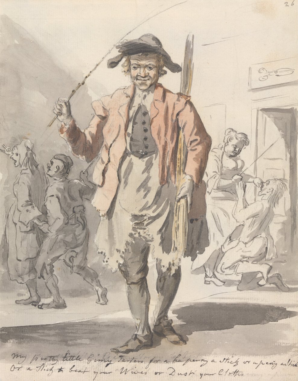 Mijn mooie kleine Ginny Tarters voor een halve cent per stok of een cent per stok, of een stok om je vrouw te slaan... door Paul Sandby