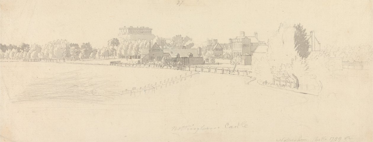 Nottingham Castle door Paul Sandby