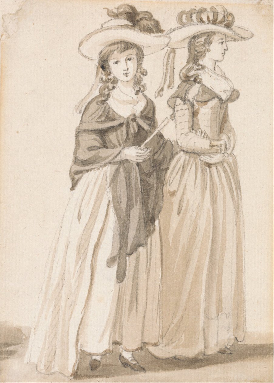 De dames Sandby van Norwich door Paul Sandby