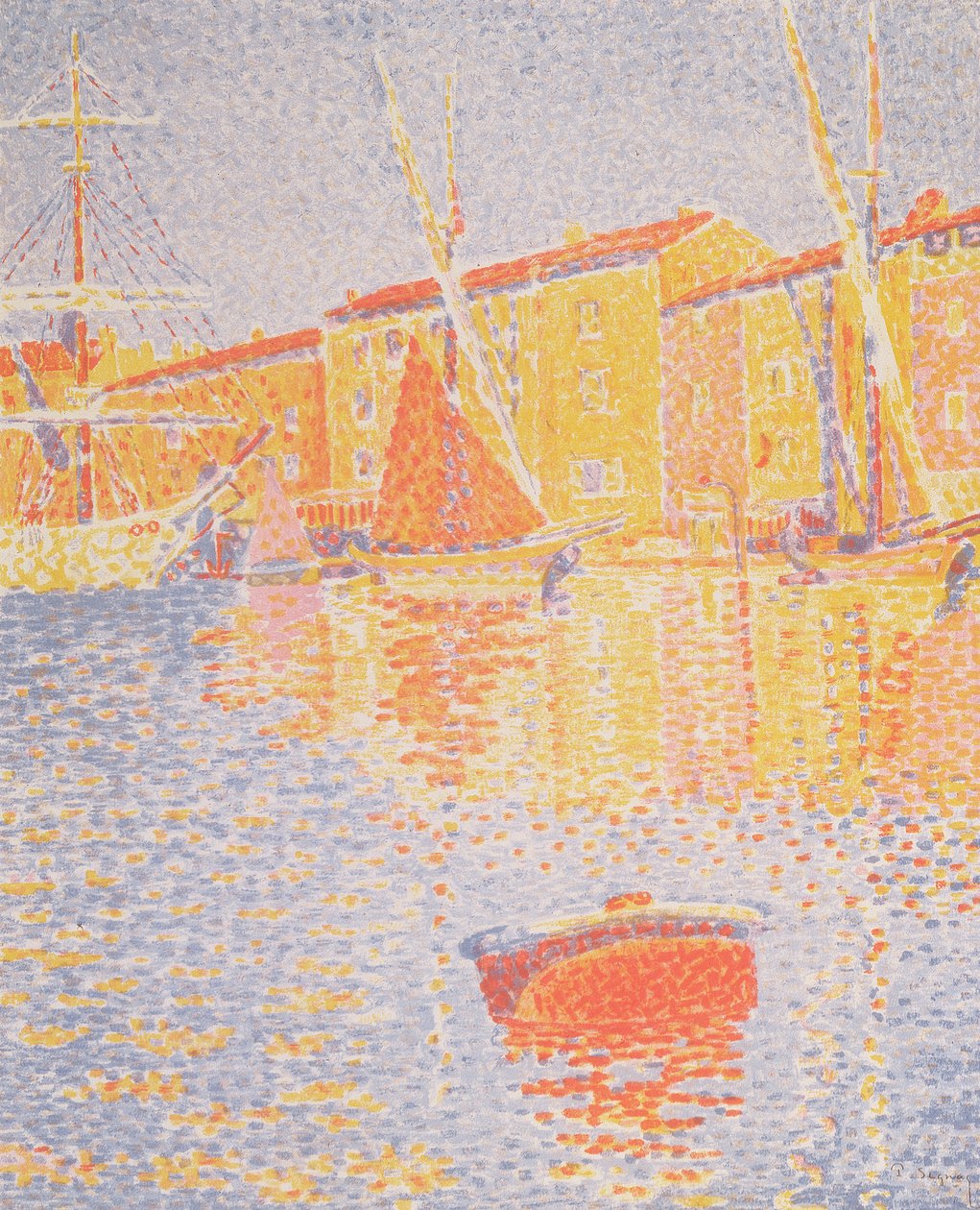 Boei, haven van St. Tropez, 1894 door Paul Signac