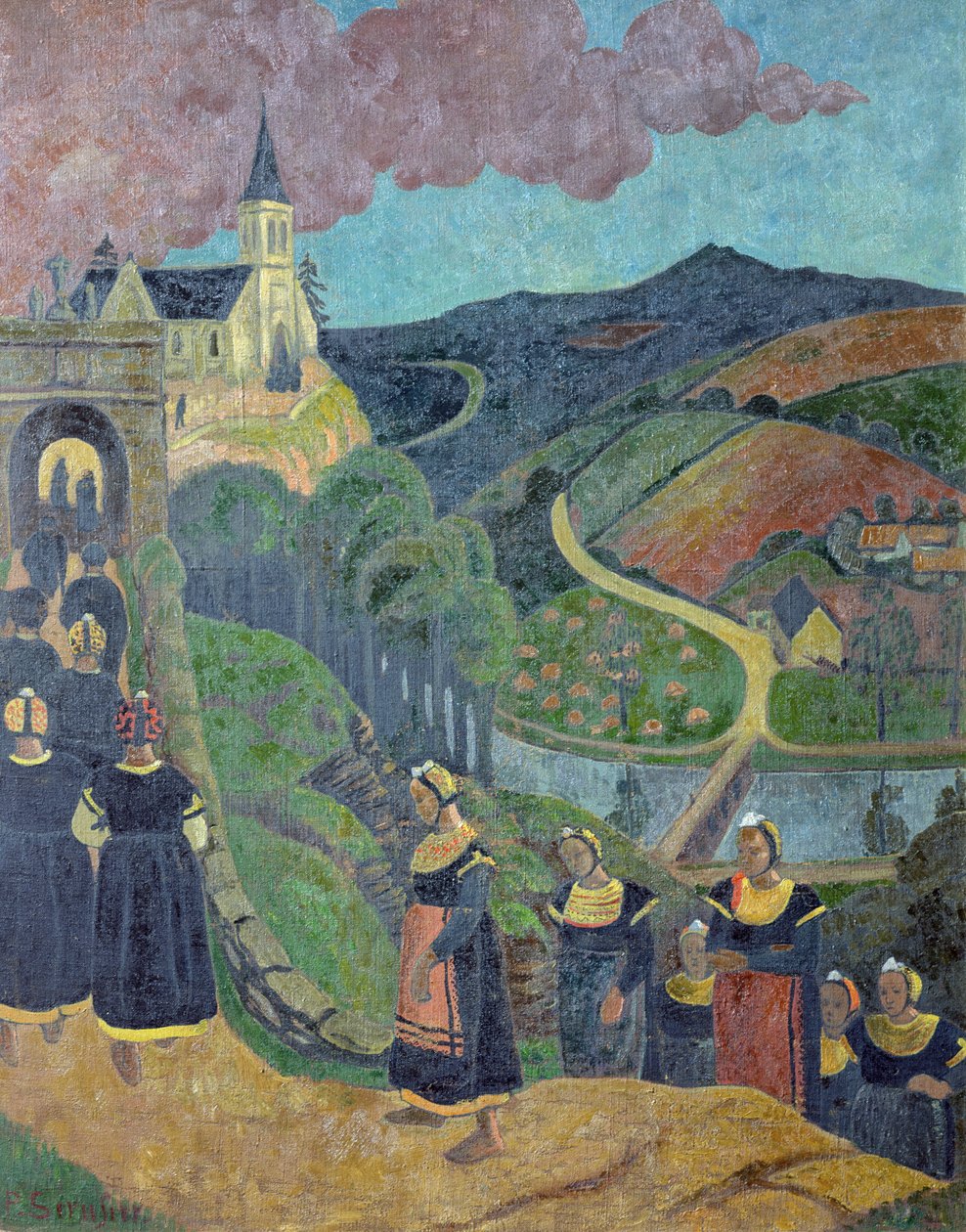 De Vergiffenis van Notre-Dame-des-Portes in Chateauneuf-du-Faou, ca. 1894 door Paul Sérusier