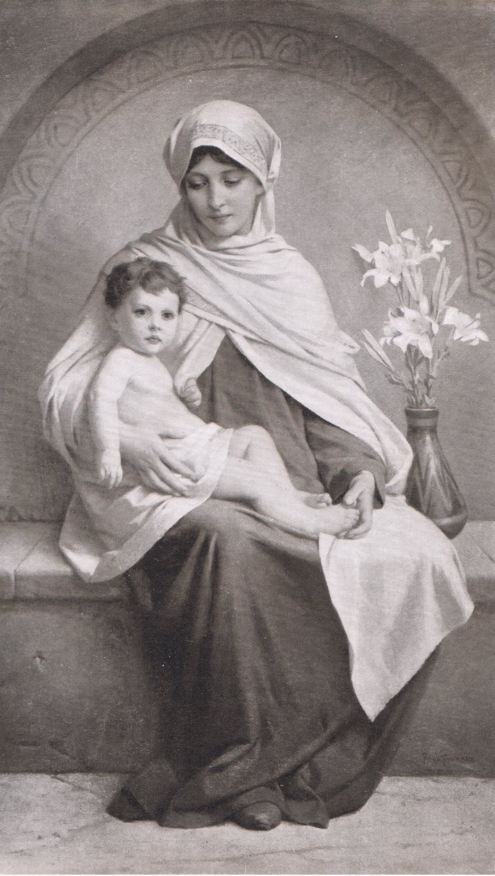 Moeder en kind, Bibbys Annual, 1916-1917 door Friedrich Paul Thumann