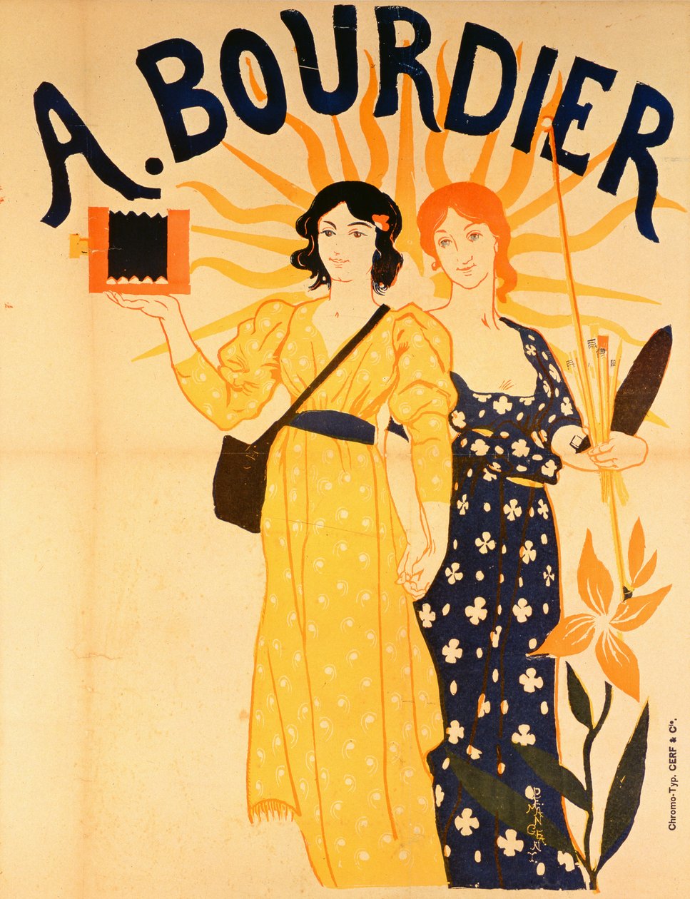 Advertentie voor Bourdier-camera