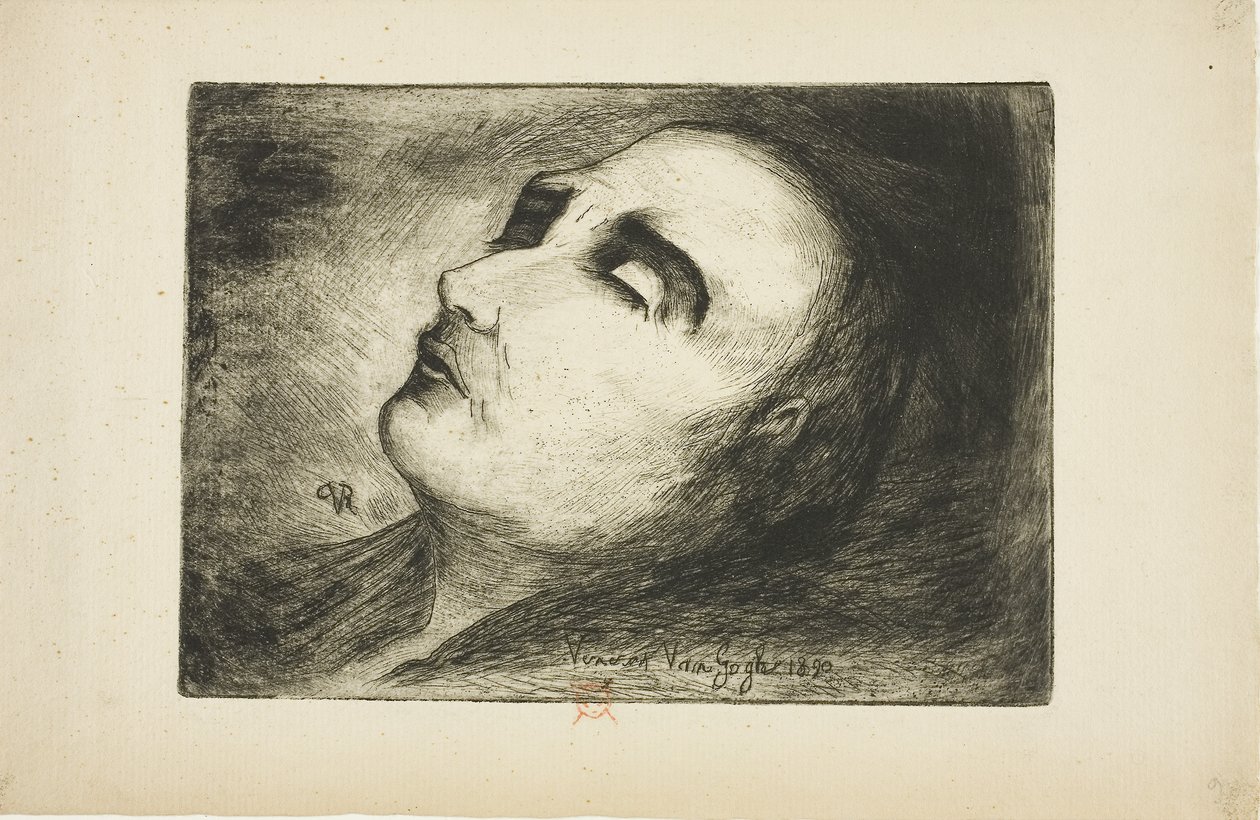 Vincent van Gogh op zijn sterfbed door Paul (1828 1909) Gachet