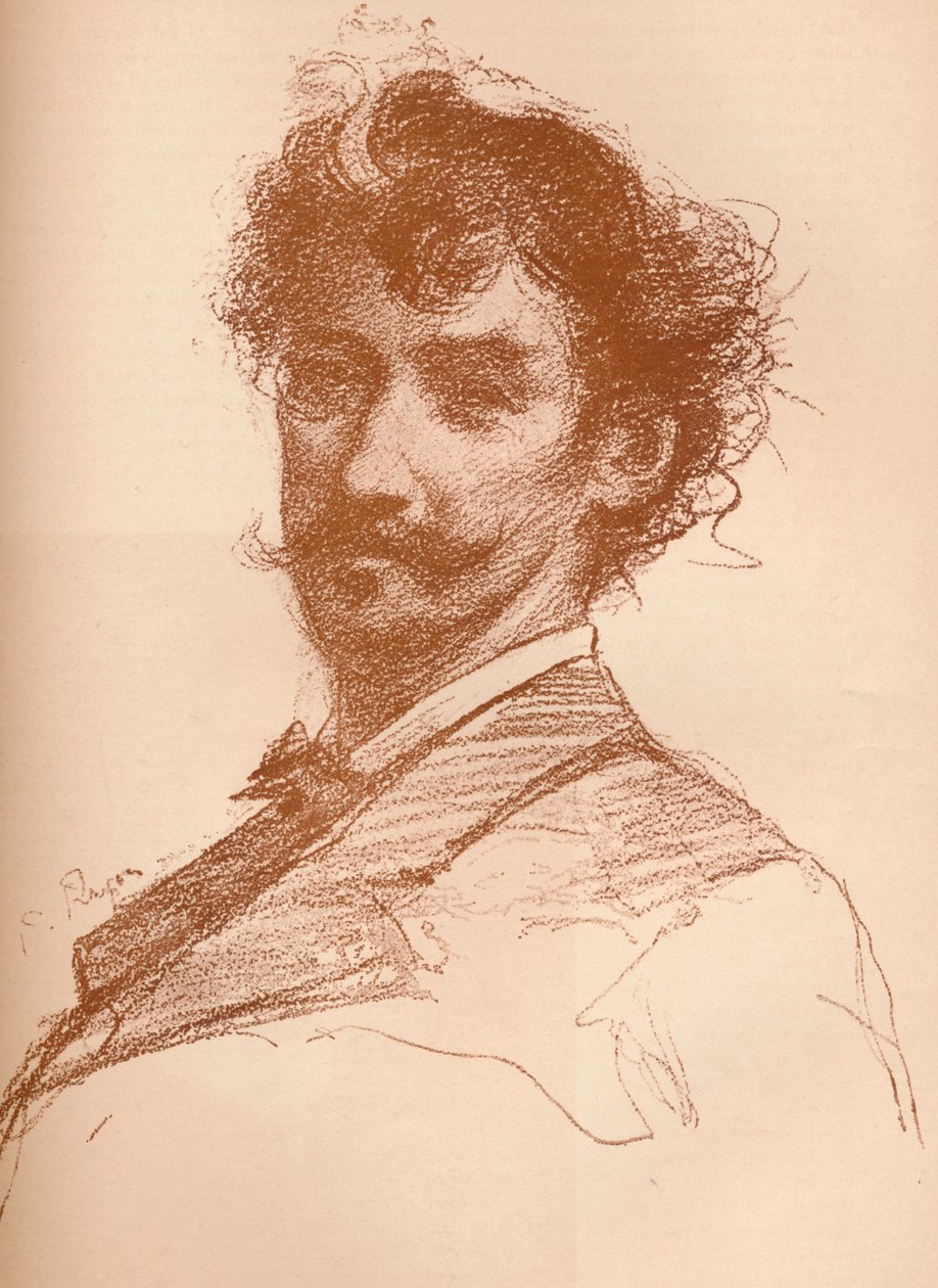 Portret van Whistler, 1880-1903-1904 door Paul Adolphe Rajon
