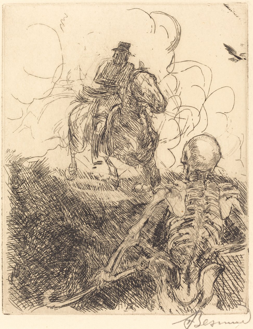 Het Obstakel door Paul Albert Besnard