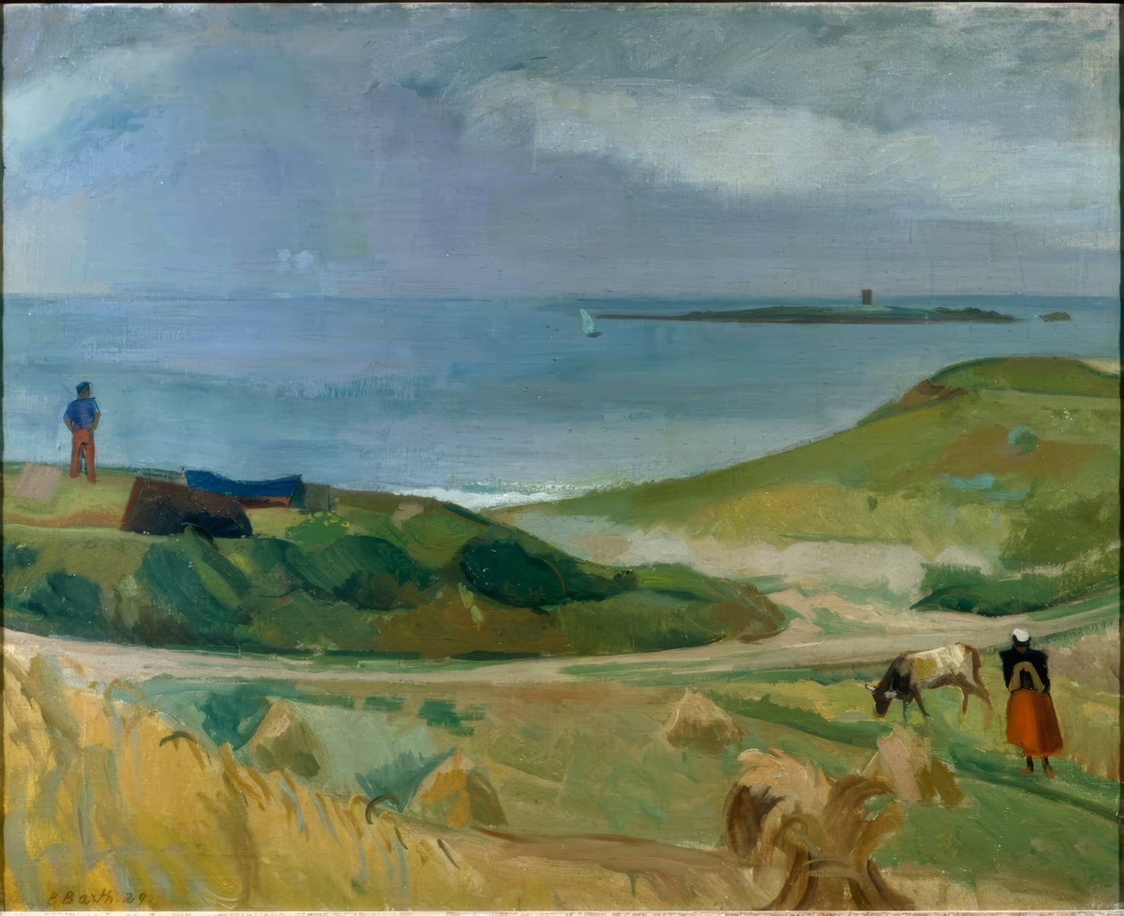 Eiland Porquerolles door Paul Basilius Barth