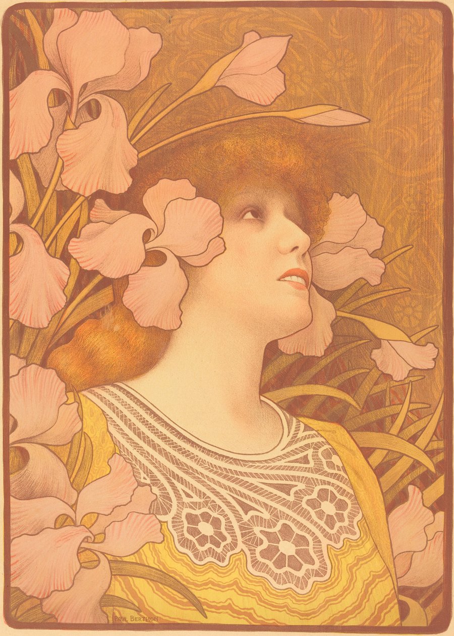 Sarah Bernhardt als Melisande door Paul Berthon