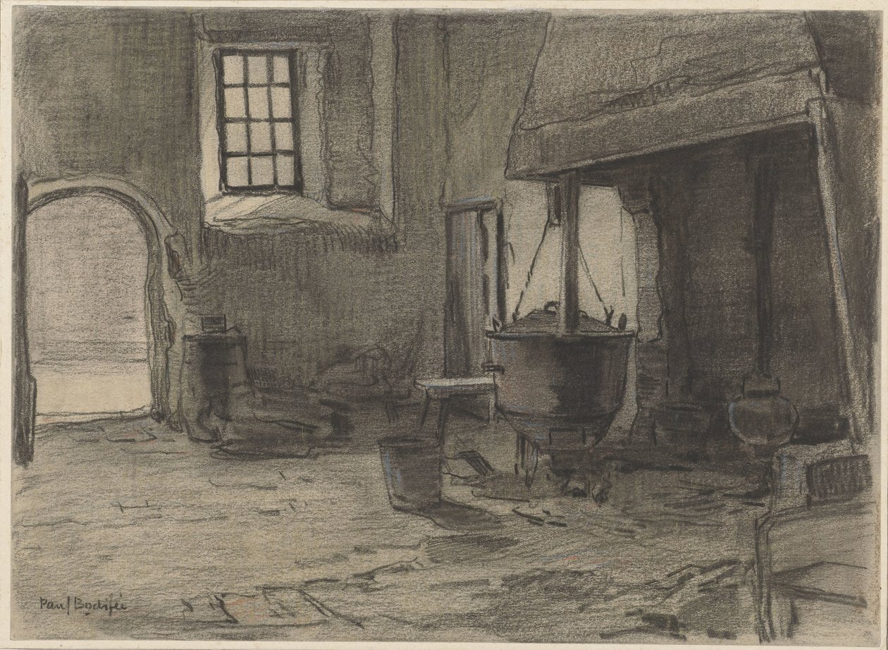 Schouw met ketels door Paul Bodifée