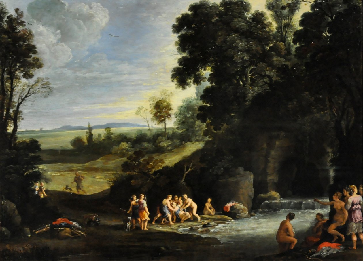 Diana en Callisto door Paul Bril