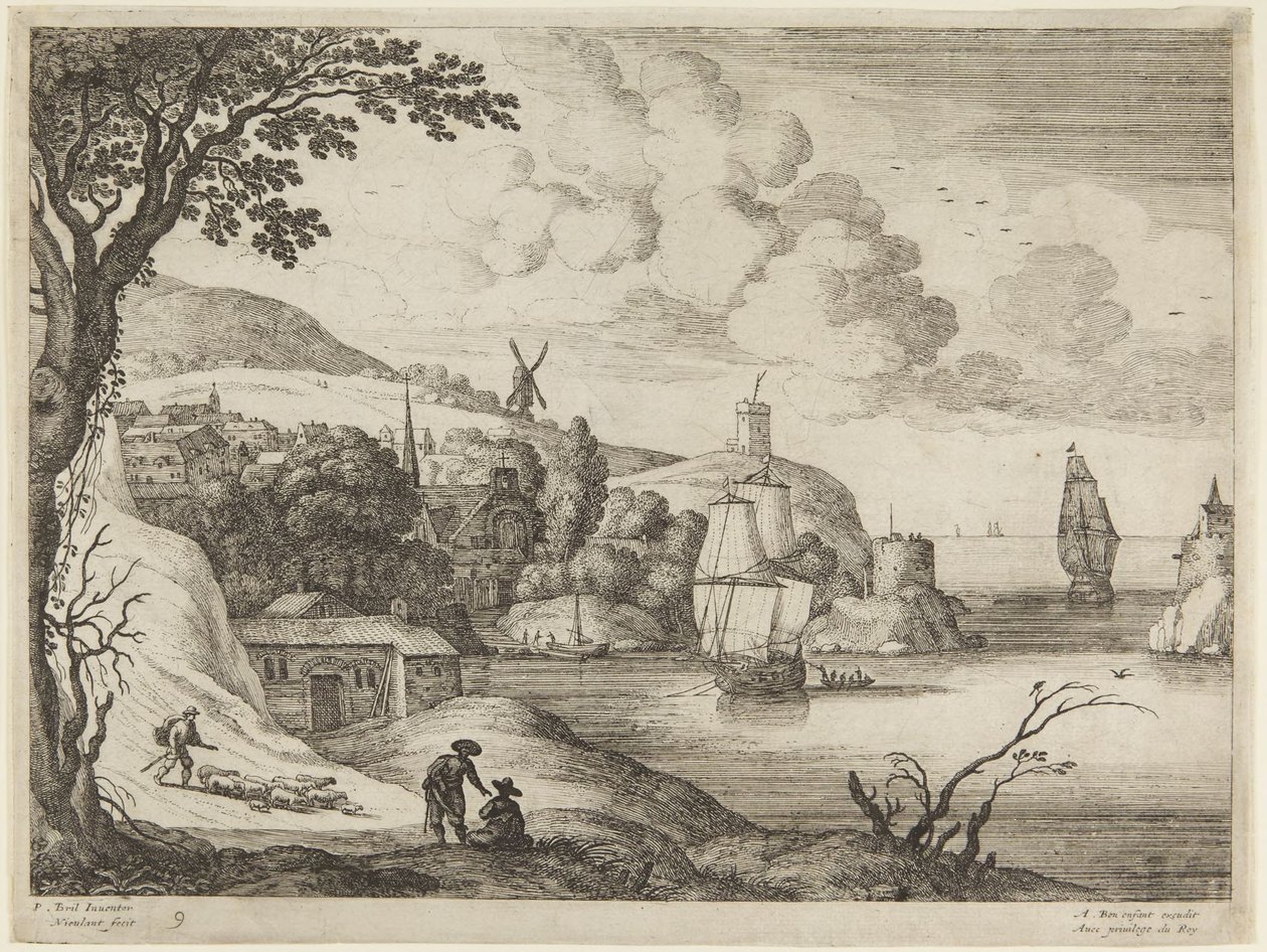 Havenscène door Paul Bril