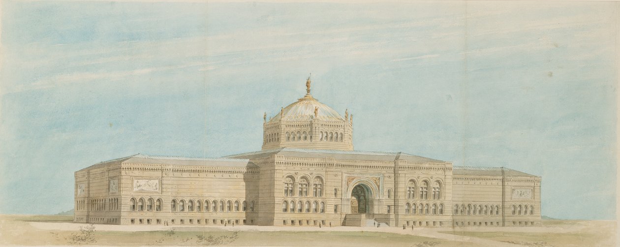 Wereldtentoonstelling Schone Kunsten Museum, Chicago, Illinois, Perspectief door Paul C. Lautrup
