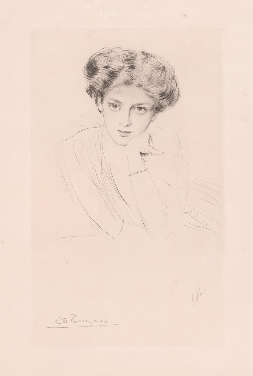 Ethel Barrymore door Paul Cesar Helleu