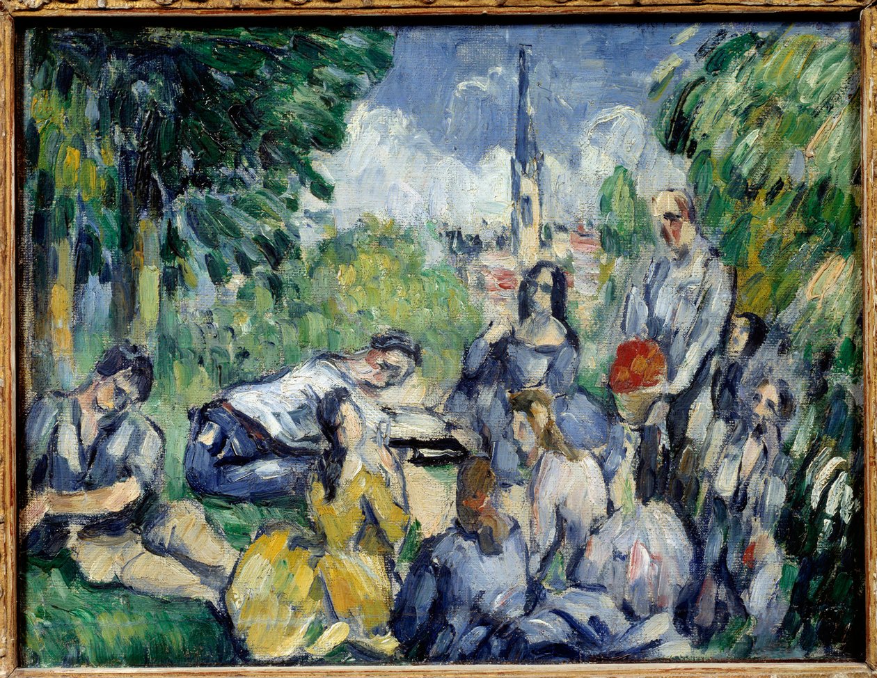 Ontbijt op het gras Schilderij door Paul Cézanne (1839-1906) 1875 Parijs, Musée de l