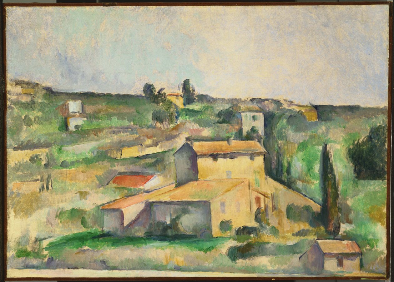 Campagnes van Bellevue door Paul Cézanne