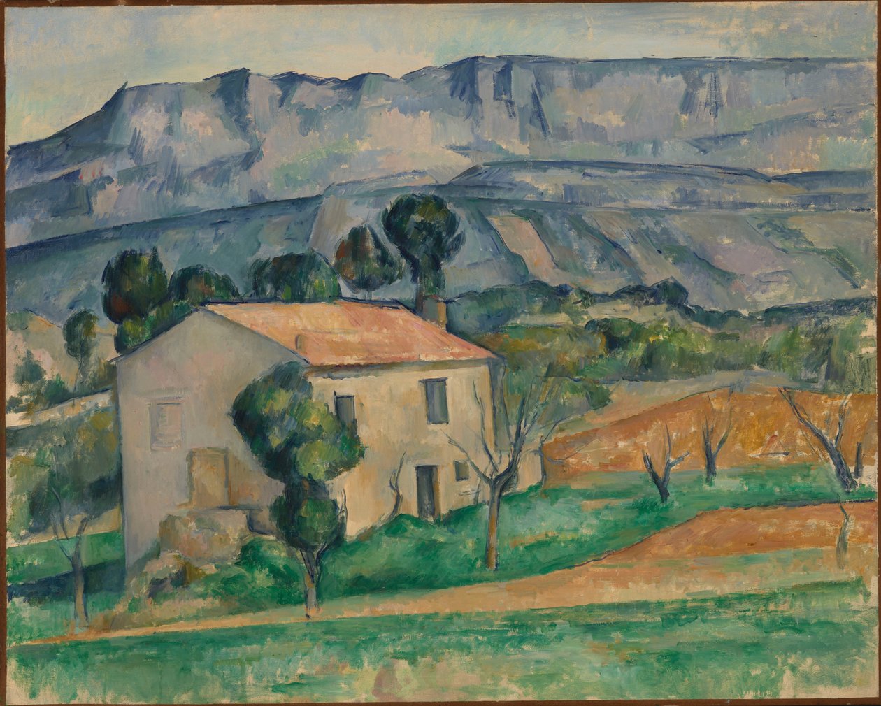 Huis in de Provence door Paul Cézanne