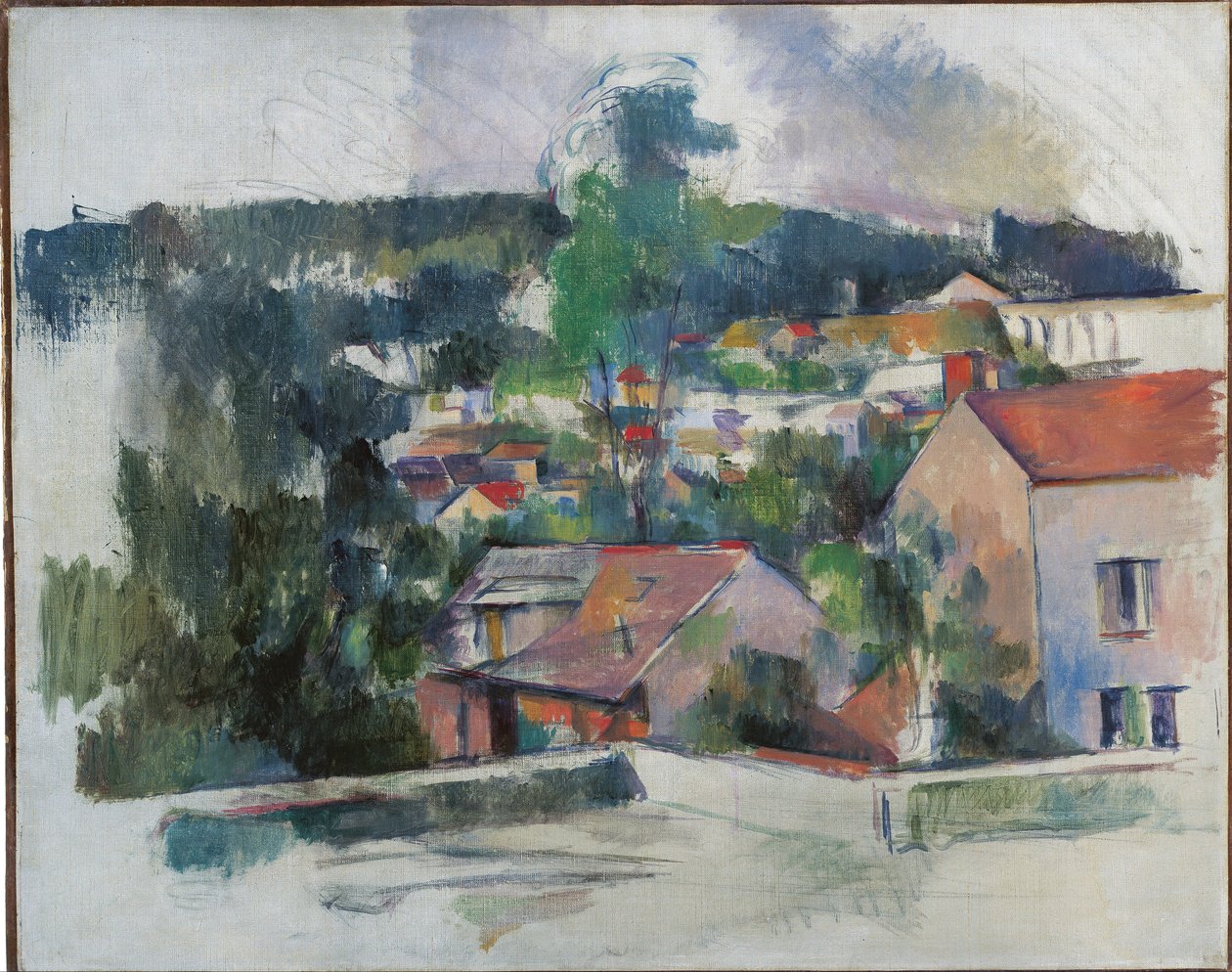 Landschap door Paul Cézanne