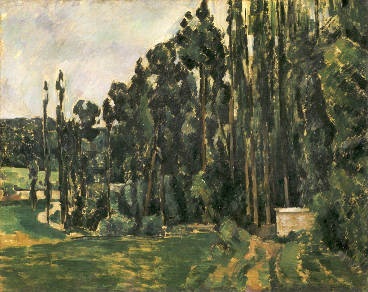 De populieren door Paul Cézanne