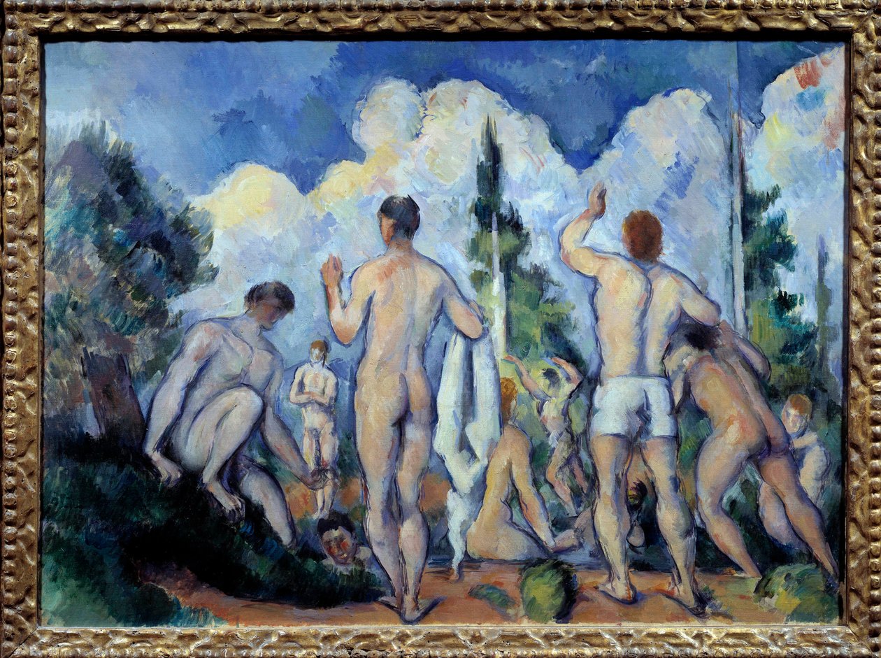 Les baigneurs door Paul Cézanne