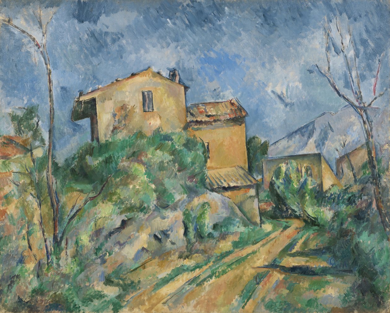 Maison Maria met uitzicht op Château Noir door Paul Cézanne