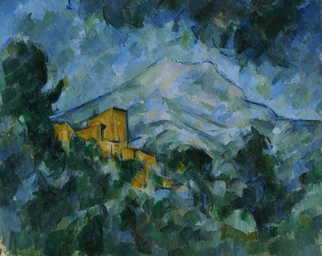 Mont Sainte-Victoire en Château Noir door Paul Cézanne