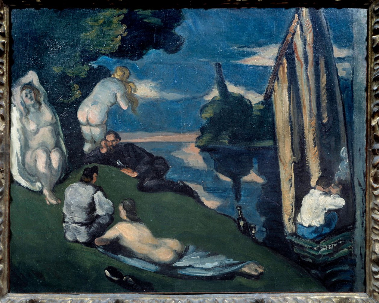 Pastorale, of Idylle door Paul Cézanne