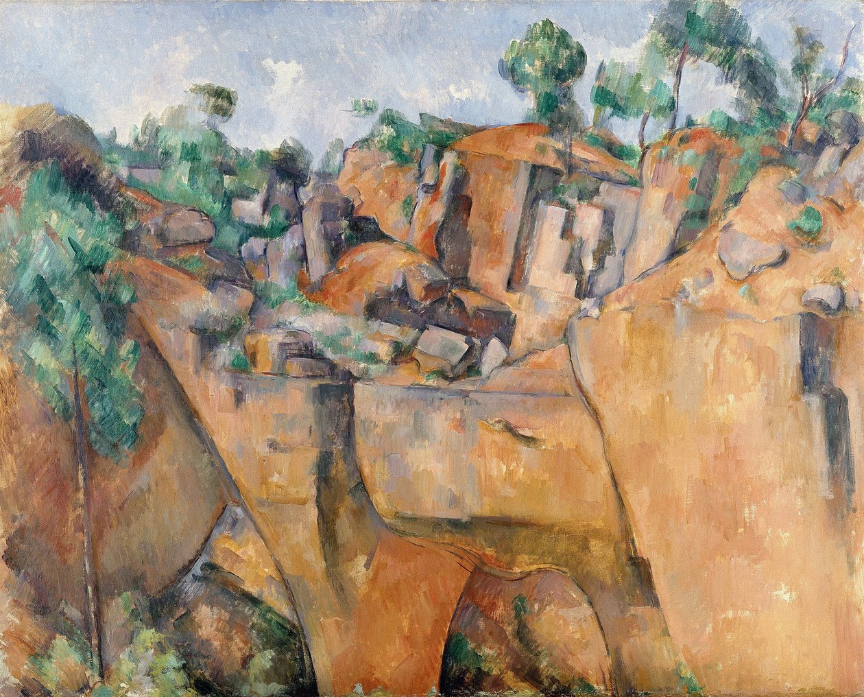 De Bibémus-steengroeve door Paul Cézanne