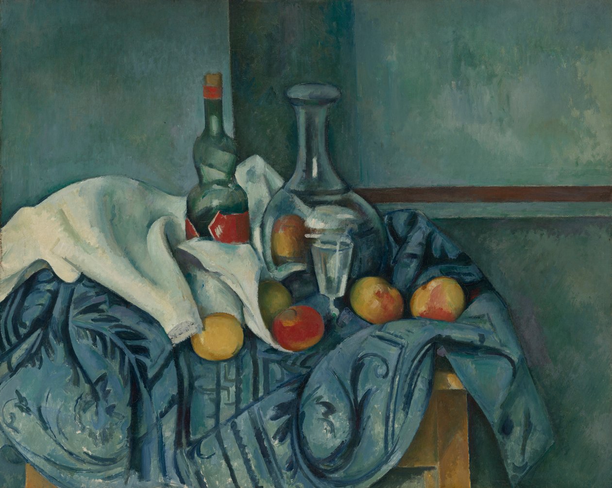 De pepermuntfles door Paul Cézanne