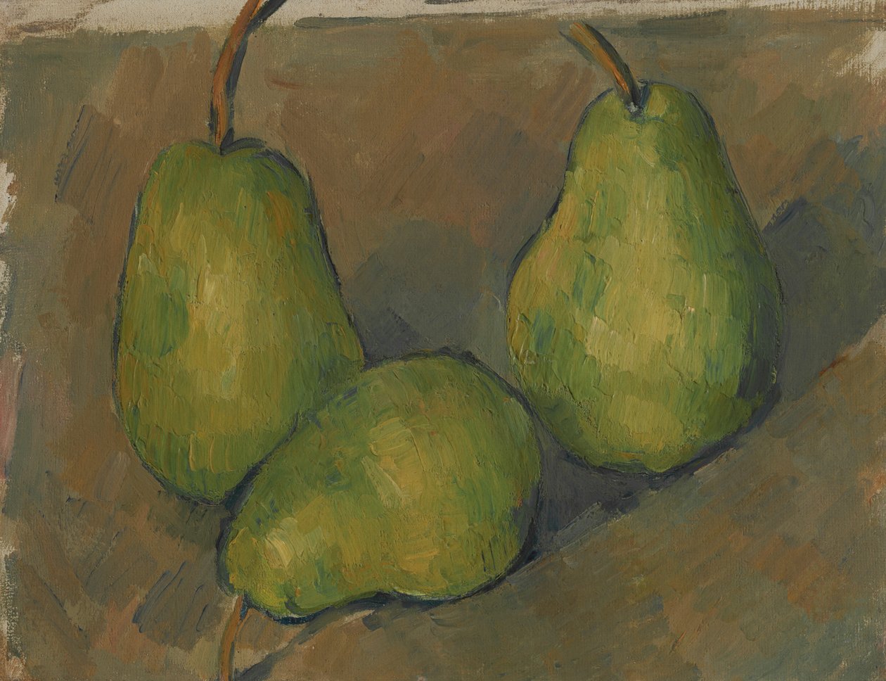 Drie Peren door Paul Cezanne