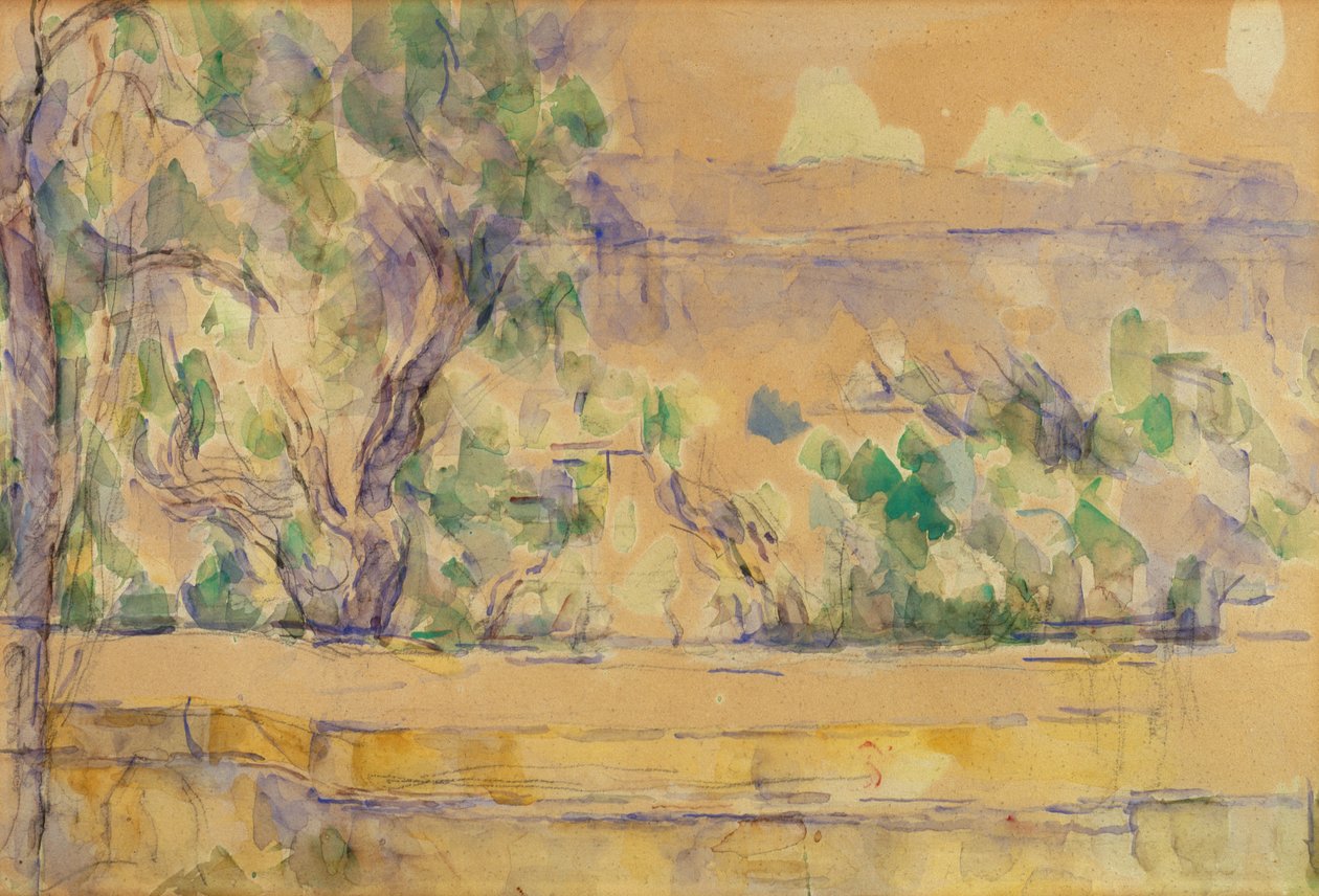 Gezicht vanuit het Atelier in Lauves door Paul Cézanne