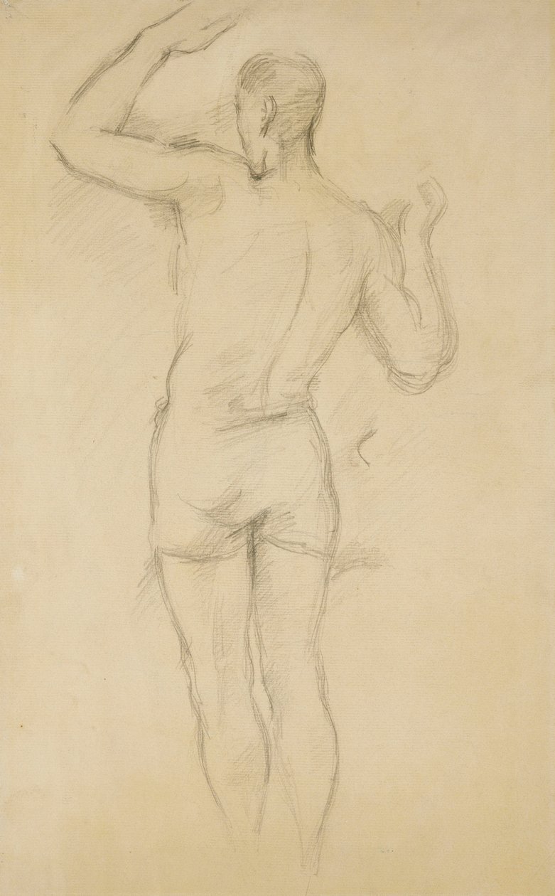 Staande Bader door Paul Cézanne