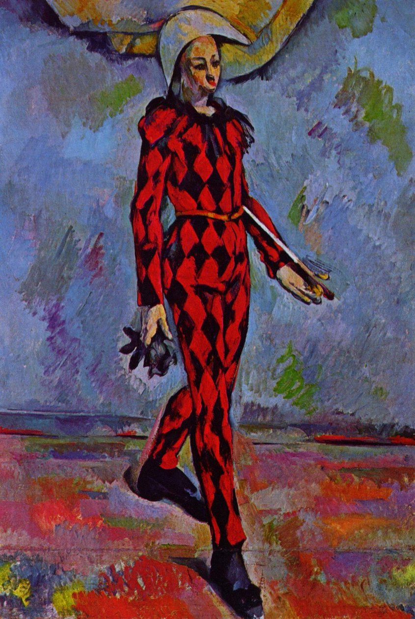Frans: Arlequin Harlekijn door Paul Cézanne