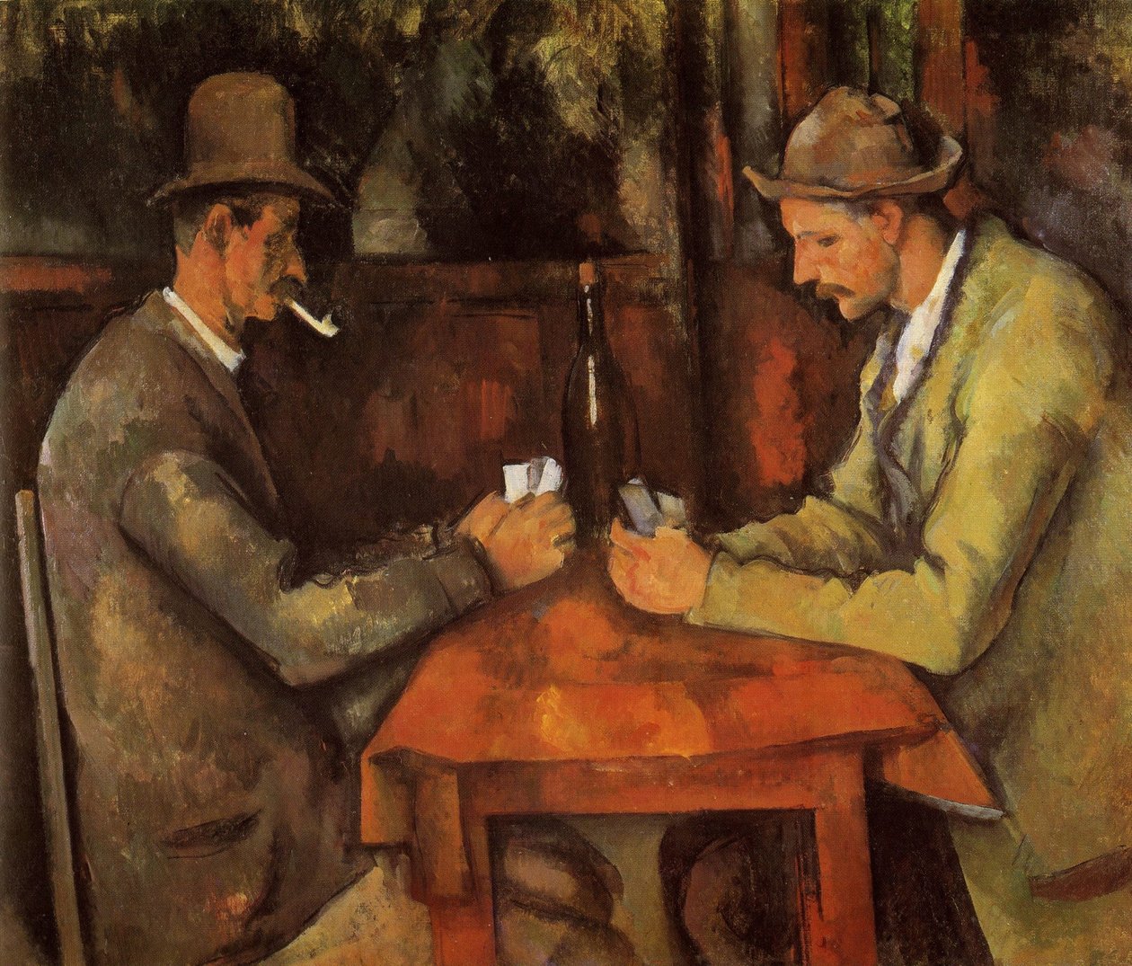 Frans: Les Joueurs de cartes De kaartspelers door Paul Cézanne