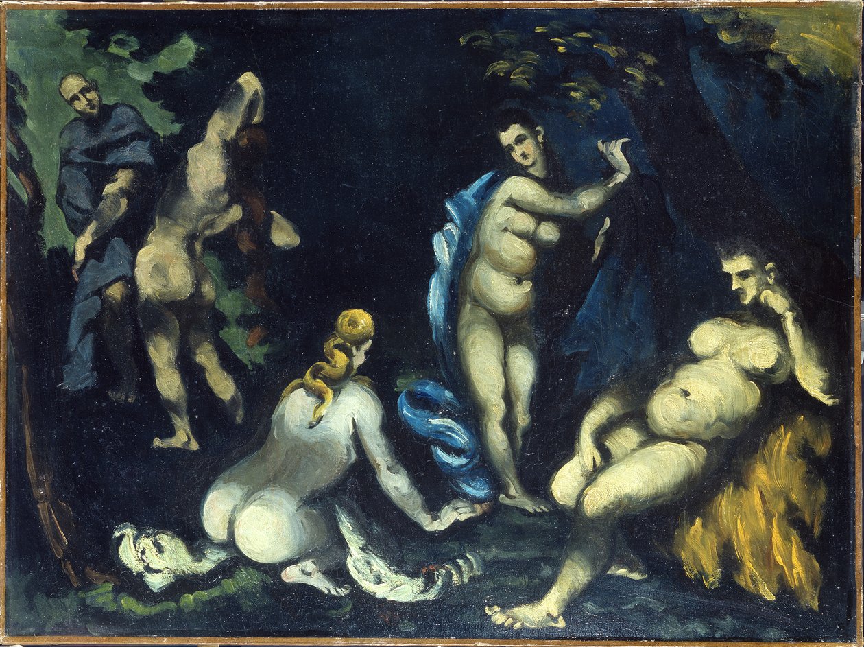 Duits: La Tentation de Saint-Antoine La Tentation de saint Antoine (De verzoeking van Sint-Antonius) door Paul Cézanne