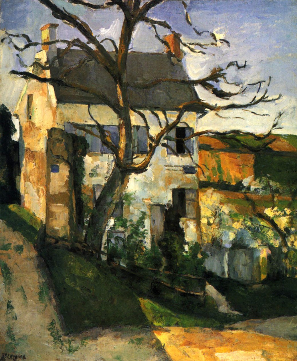 La Maison Rondest, wijk Hermitage, Pontoise door Paul Cézanne