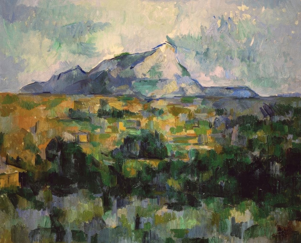 De berg Sainte-Victoire door Paul Cézanne