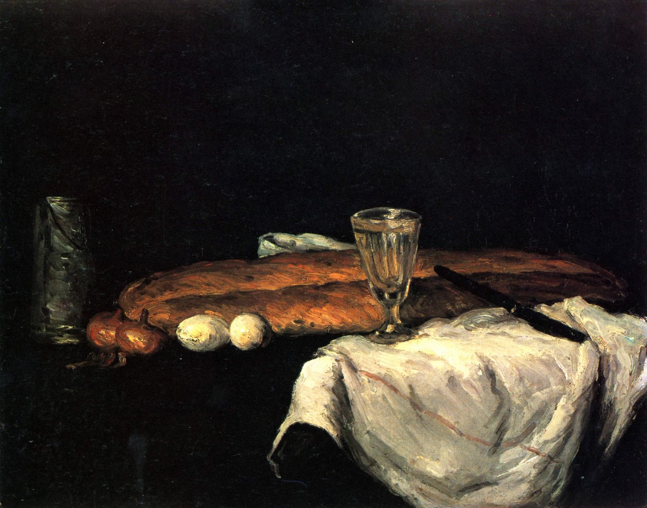 Brood en eieren door Paul Cézanne