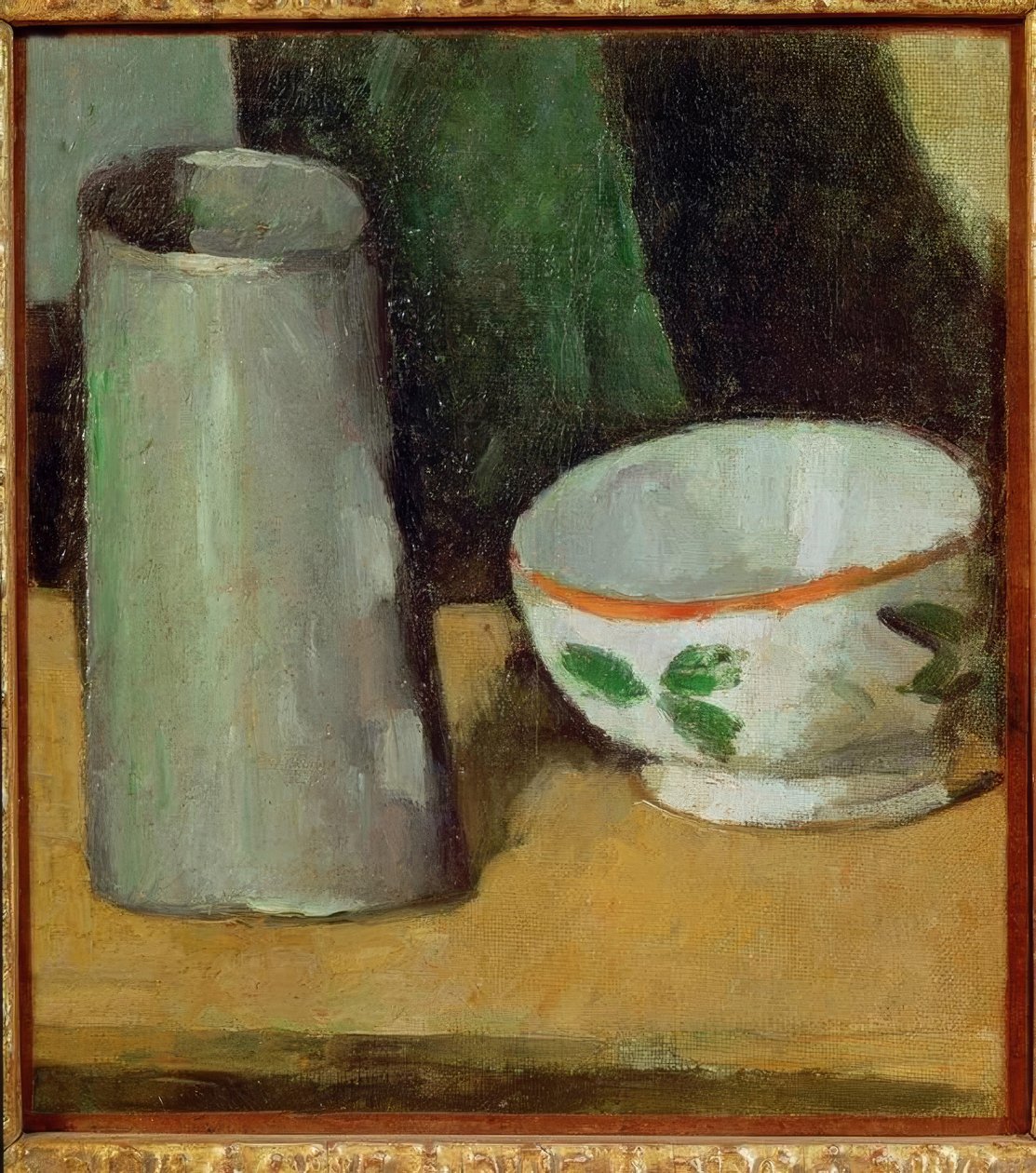 Melkschaal en kan door Paul Cézanne