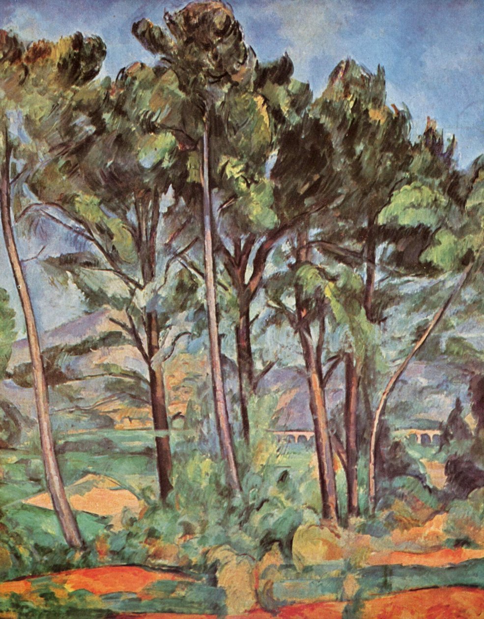 Montagne Sainte-Victoire en het Valcros viaduct door Paul Cézanne