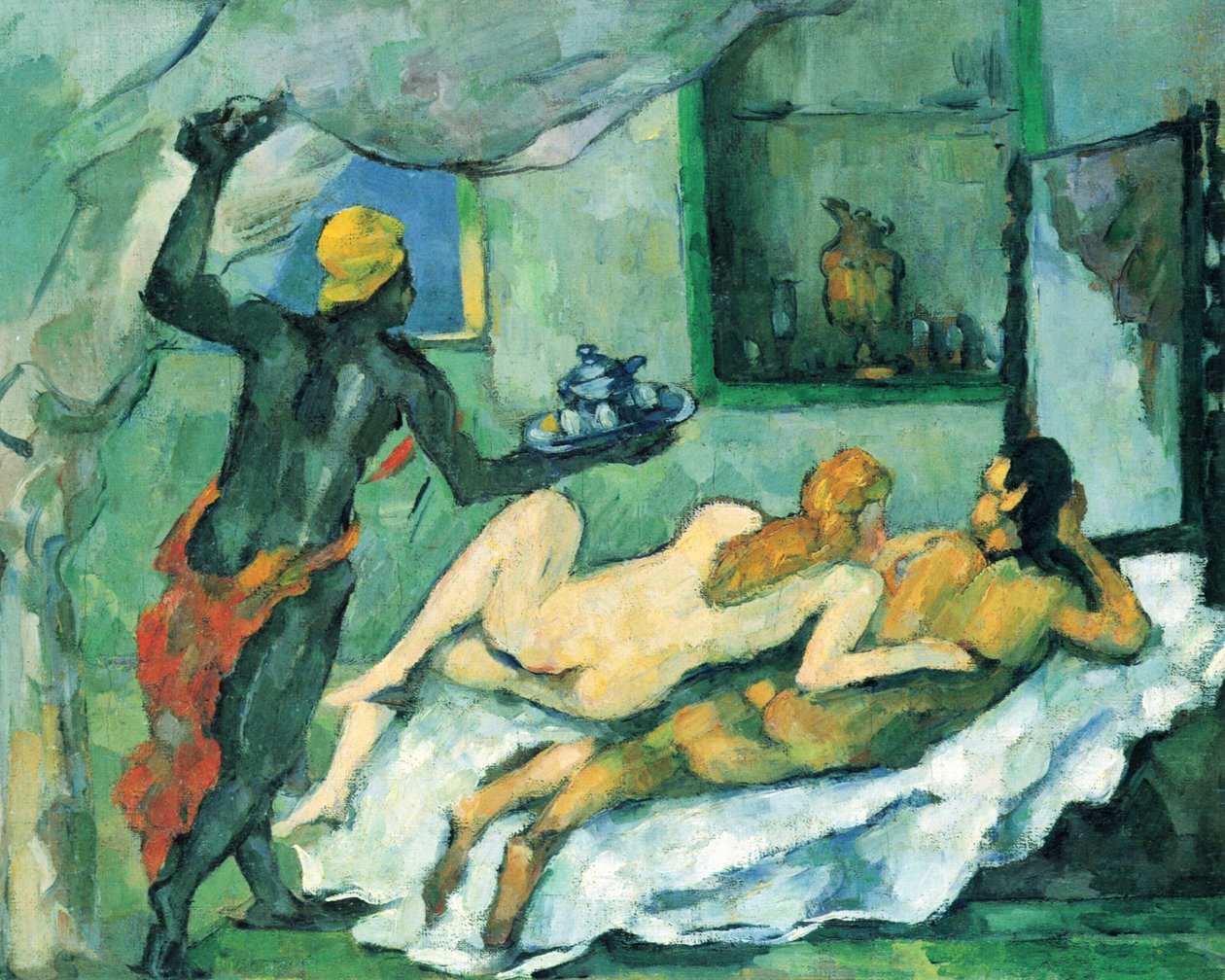 Middag in Napels (De Rumpunch) door Paul Cézanne