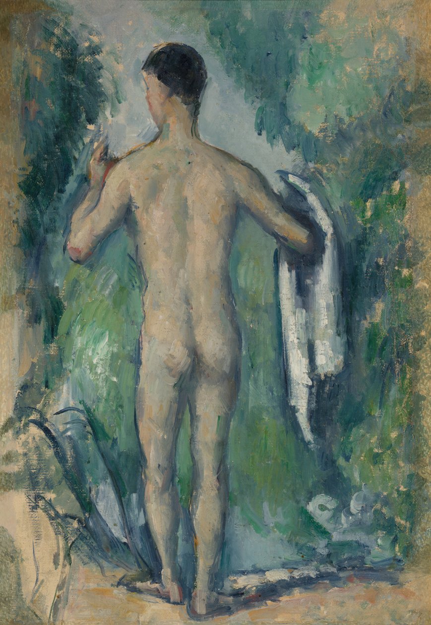 Staande Badende, Gezien van Achteren door Paul Cézanne