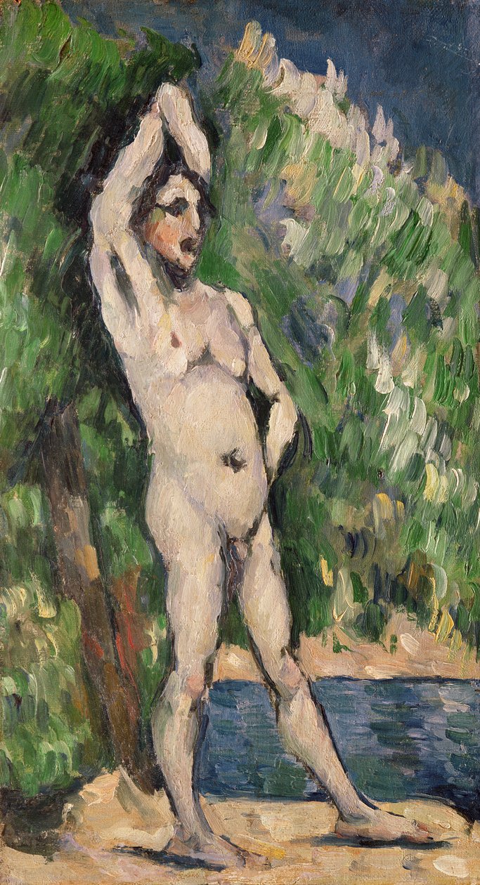 Staande naakt door Paul Cézanne