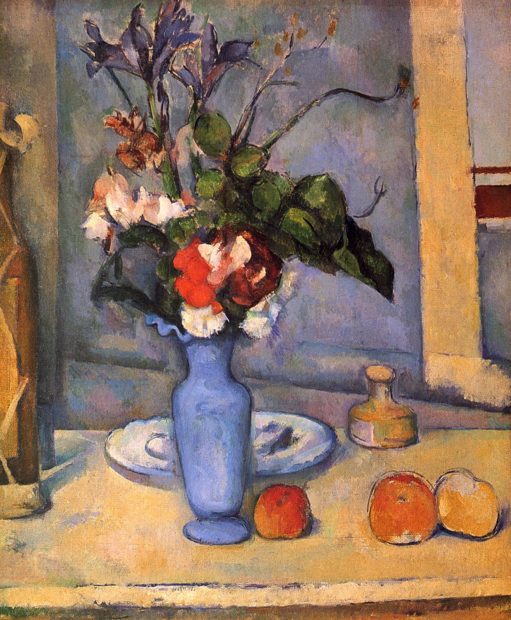 Stilleven met blauwe vaas door Paul Cézanne